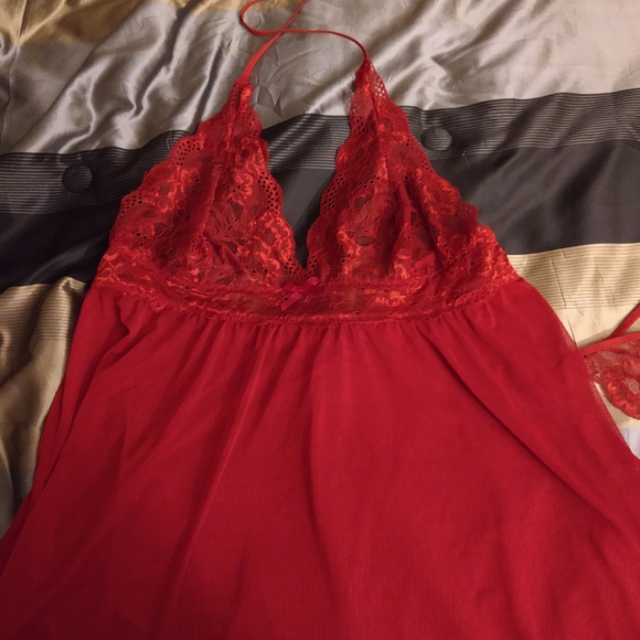 Plus Size Babydoll Chemise Lingerie - Picture 4 of 6